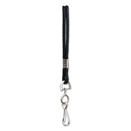 SICURIX Rope Lanyard with Hook, 36", Nylon, Black BAU68909